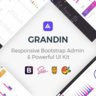 Grandin - адаптивный Bootstrap шаблон админ-панели